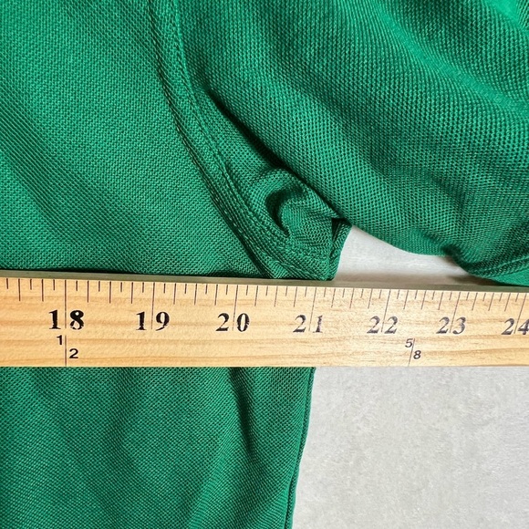 Authentic Genuine Medium Men’s Green Masters Polo Golf Shirt - Picture 8 of 9